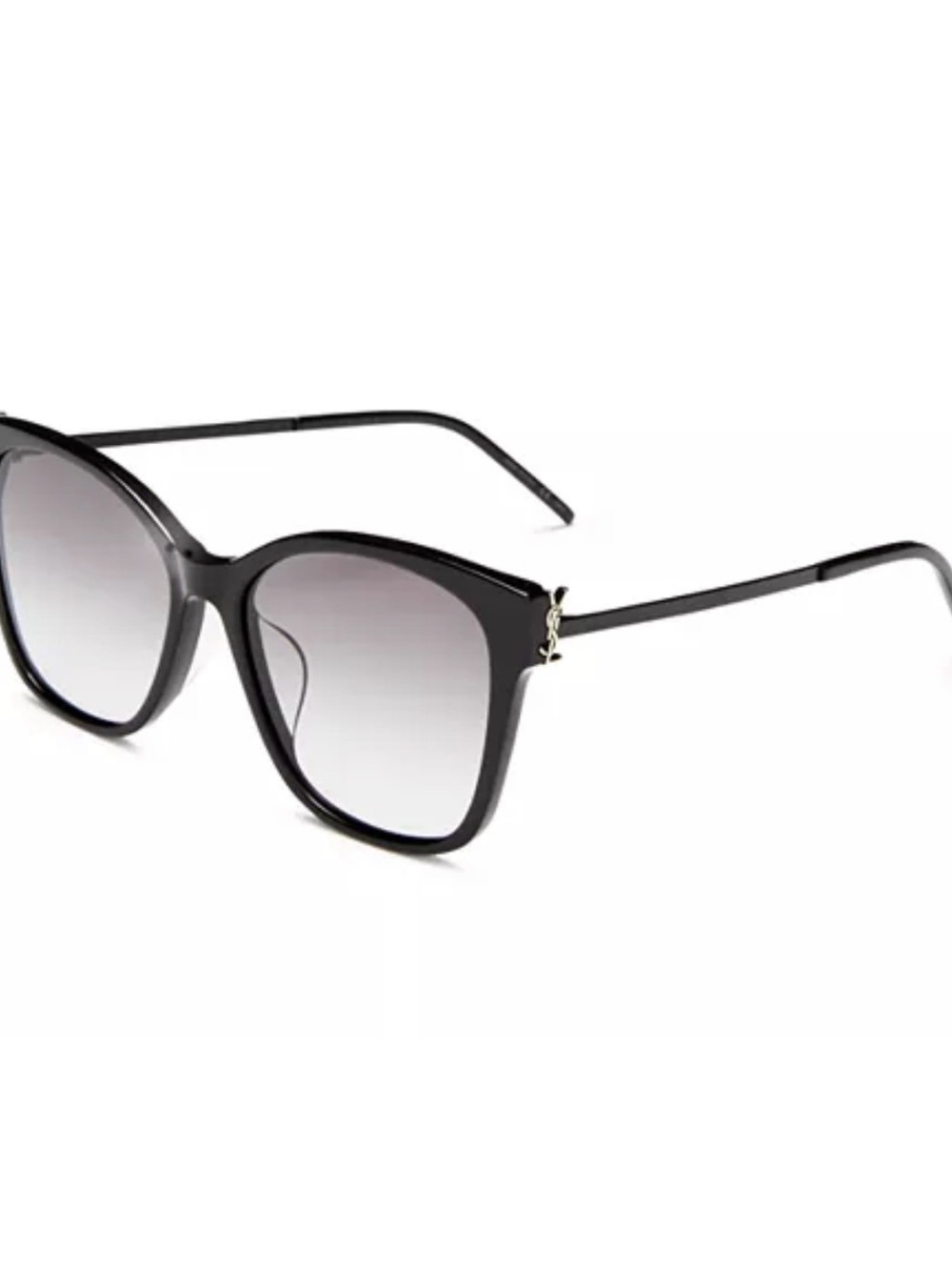 Saint Laurent Black Cat-Eye Sunglasses with Gradient Lenses SL M48S/K 002 - Picture 4 of 5